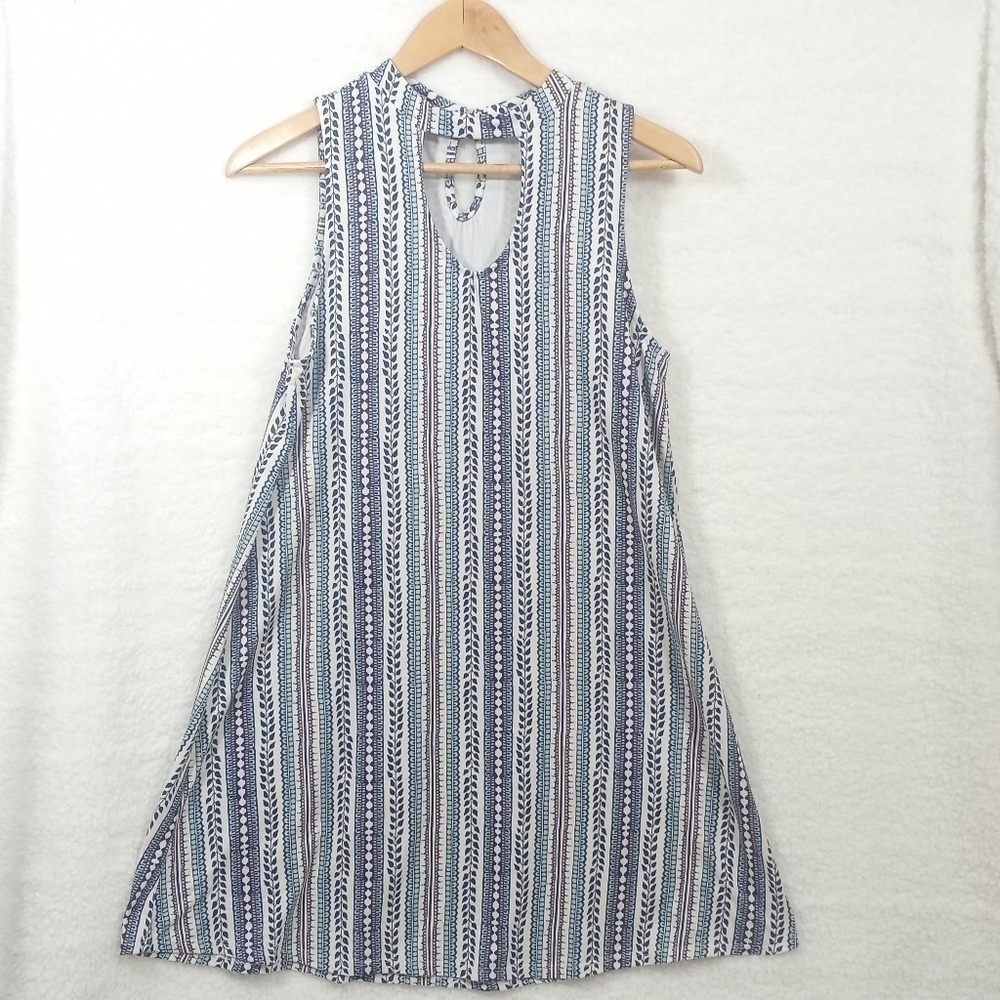 MUDD High Neck Cut Out Multicolors Dress SIze Medium